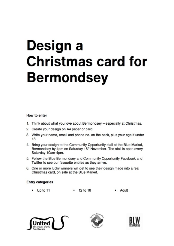 20171103 Design a Christmas card for Bermondsey